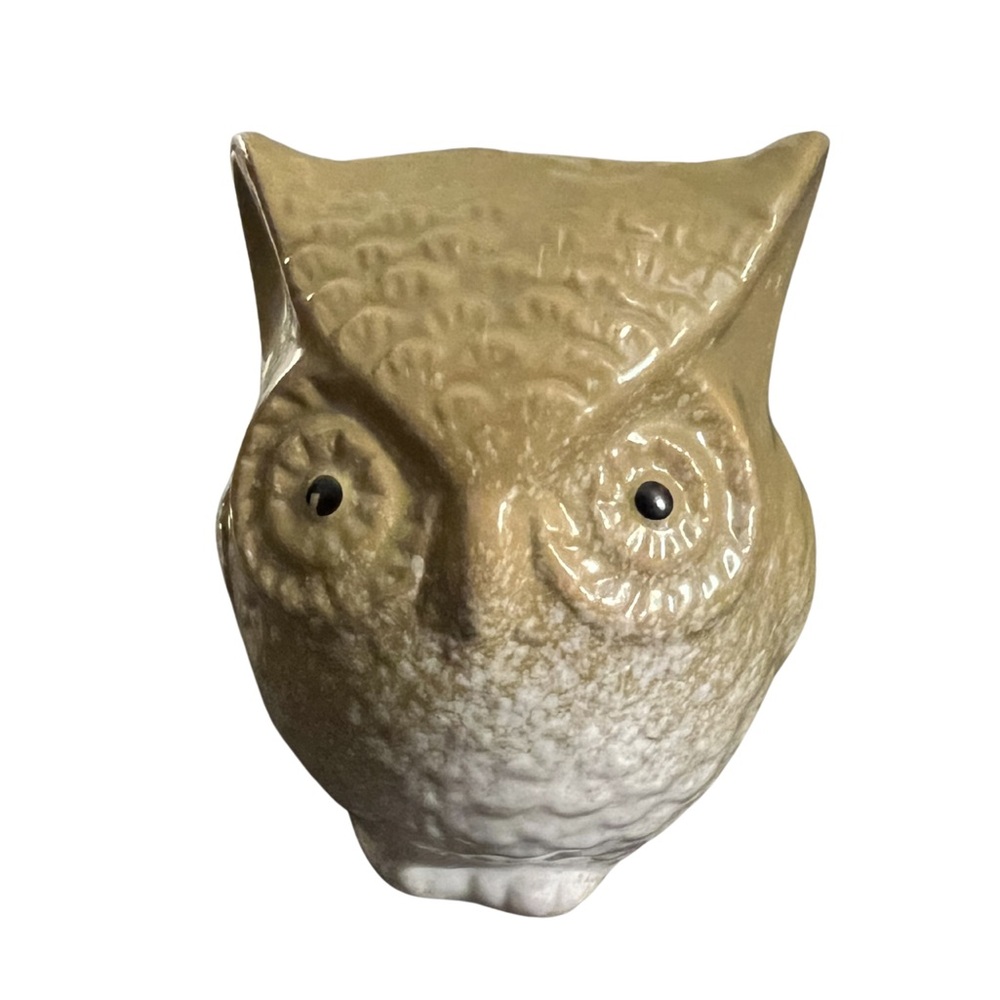 Ceramic Owl Sculpture - 3”